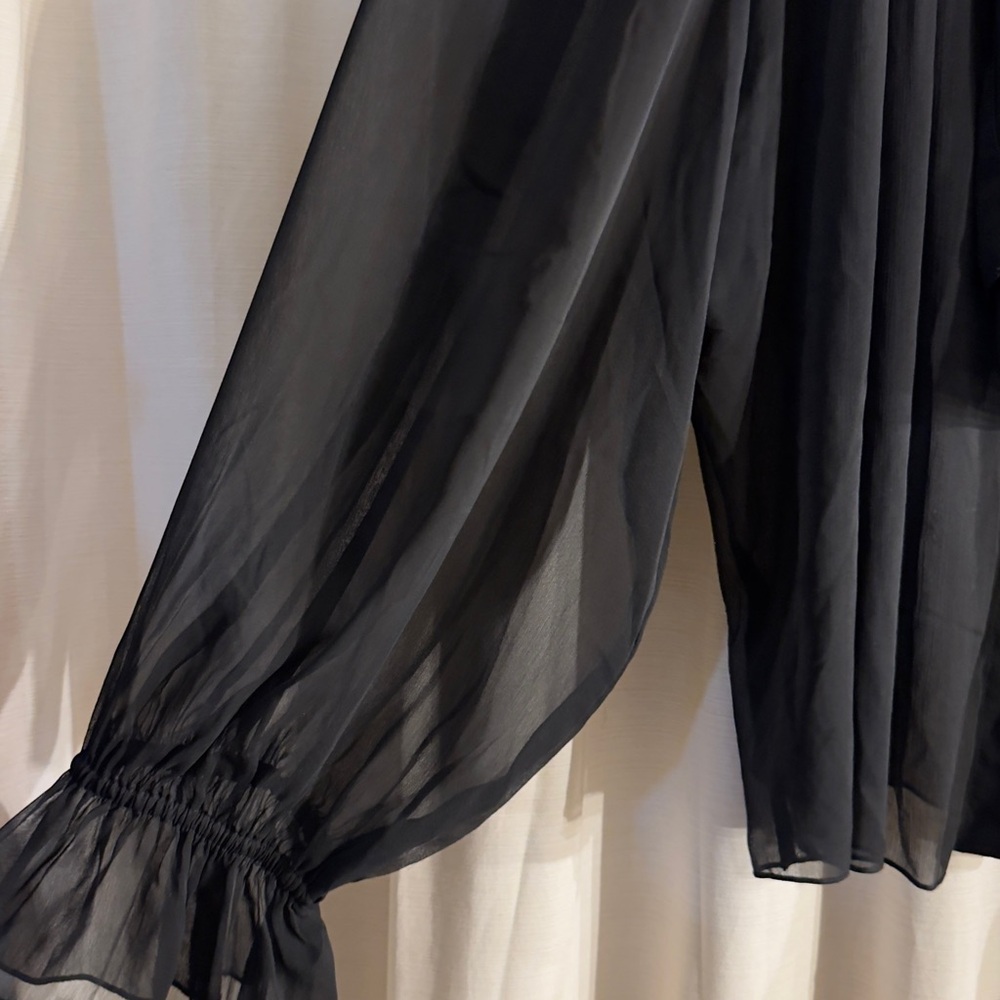 H&M Black Sheer Top - Picture 3 of 4